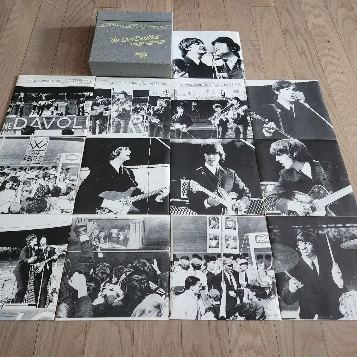 비틀즈 박스반 싱글 13LP(이태리반,The live Beatles)